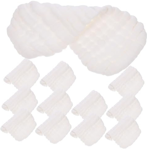 HYTROVE Forro de Pañales de Tela de Algodón para Niño, Forma de Maní, Algodón Transpirable y Absorción Rápida, Paquete de 10 Piezas Reutilizables para Recién Nacidos