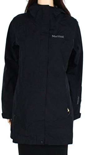 MARMOT Women's Essential Lightweight Waterproof Rain Jacket, GORE-TEX with PACLITE Technology, Jet Black, X-Small