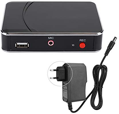 fasient1 Caja de Captura de Video HDMI, Dispositivo de Captura de Video encriptado HD 1080P Caja de grabación de Video de Unidad Gratuita para grabación de Pantalla de Juegos en (EU)