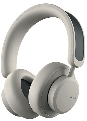 Urbanista Los Angeles soldrivna trådlösa hörlurar, oändlig speltid aktiv brusreducerande Bluetooth 5.0 hörlurar, självladdande ANC hörlurar med on-ear detektion, ökengrå