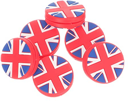 Supvox Zubehör 30 STK Stoßdämpfer Für Tennisschläger Tennis-Griptape Schwingungsdämpfer Für Tennisschläger Shackets Union Jack Tennisgriff Kieselgel Flagge Kind Squash-schläger Usa Flagge