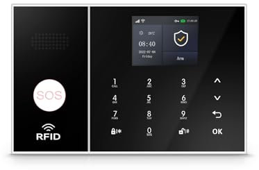 XNY WLAN Funk Alarmanlage Haus, 4G Alarmanlage Wohnung, No Zubehör, Kompatibel mit Alexa und Google Assistant (XNY-108)