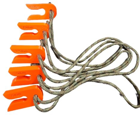 Saddle Hunting Tether Lock Clip 11mm 10mm 9mm 8mm (Orange, 11MM)