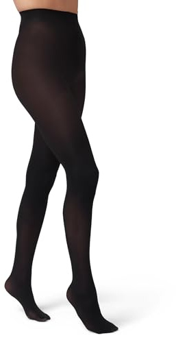 Hue Women's Opaque Tight Sheer To Waist, Black , 4
