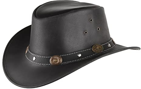 SCIPPIS Reno, Lederhut, schwarz, L