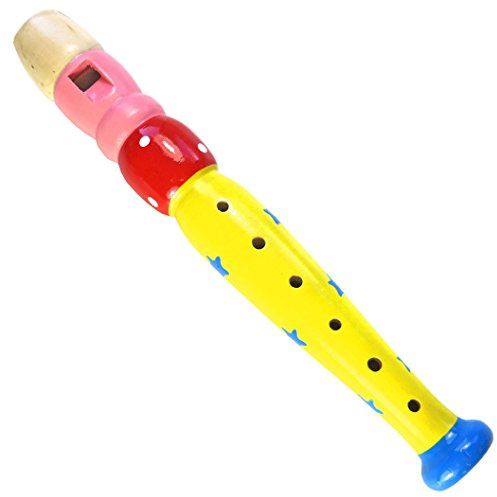 keepdrum KFL2 YW giocattolo musicale Legno Flauto Giallo