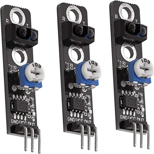 AZDelivery 3 x KY-033 Linien Folger Line Tracking Sensor Modul TCRT5000 kompatibel mit Arduino inklusive E-Book!
