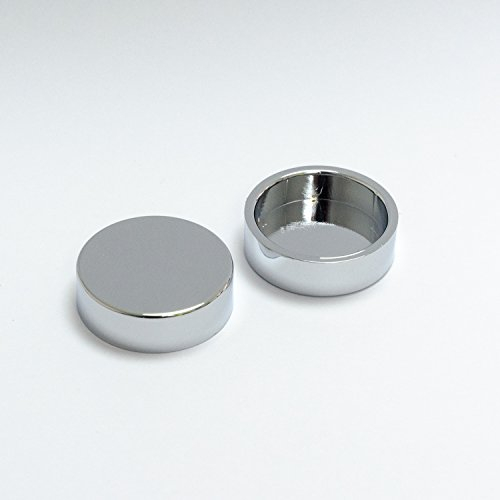 Companyblue Cover Cap for Heated Towel Rail Radiator blanking plugs and bleeding valves (Chrome Pair)