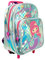 PERLETTI Meerjungfrau Kleine Rucksack mit Rollen für Kinder 2/5 Jahre - Reflektierende Kindergarten Schultasche Mädchen - Kindergartenrucksack mit Reflektor für Sicherheit - 32x23x15 cm (Meerjungfrau)