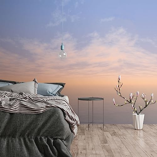 A.S. Création Livingwalls Vliestapete - Himmel Tapete in Gelb, Blau und Orange - Wandtapete für verschiedene Räume - Wandbild XXL 2,80 m x 2,65 m