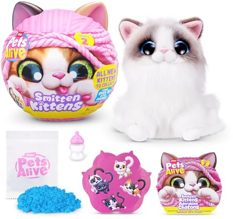 PETS ALIVE -SMITTEN KITTENS- SERIES 2-INTERACTIVE PLUSH (Ragdoll)