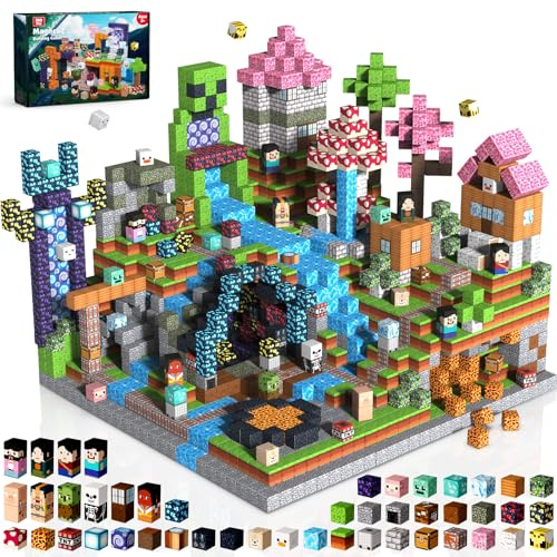 Magneverse Bloques Magneticos Construccion Niños 300 Piezas - Construye Tu Aventura en Equipo y Vive Misiones Creativas, Juguete Magnético de Construcción Educativo Regalo para Niños 4-12 Años