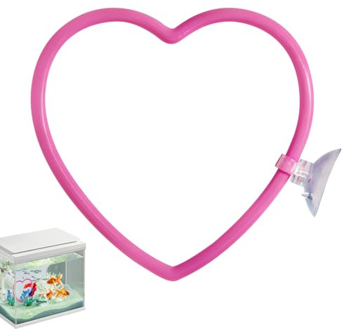 Accessoires de décoration pour Aquarium à Poissons Betta en Forme de cœur, Roses pour Poissons Betta, Accessoires d'aquarium Roses au Design et résistant