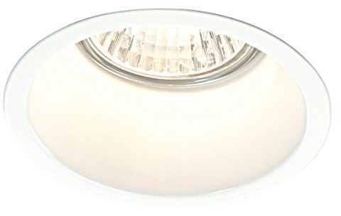 Peake Anti Glare Dimmable Low Profile Recessed Downlight GU10 Spotlight in a Gloss White Finish
