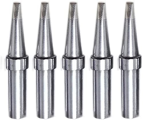 ShineNow Quality Replacement soldering tips for WELLER WESD51 WES51 WE1010NA PES50 PES51 Chisel Tips ETB 5pcs Pack