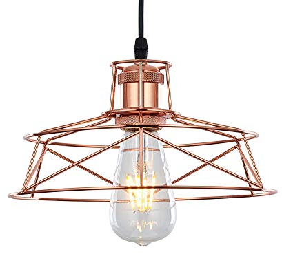 Innoteck DS-1149 Vintage Ceiling Pendant Light Shade – Rose Copper Metal cage Chandelier lampshade DS-1149 Vintage Ceiling Pendant Light Shade – Rose Copper Metal cage Chandelier lampshade