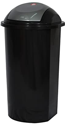 Bo Time Poubelle à Bascule 50L - avec Couvercle basculant - Plastique Robuste