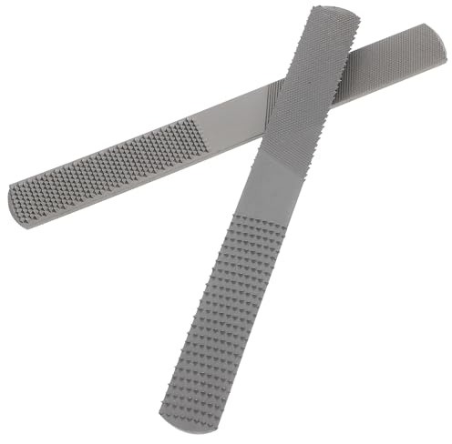 DOITOOL 2 pezzi Raspe per Legno in Acciaio Resistenti Raspa Manuale Ergonomica per Falegnameria Affilatura Efficiente per Lavori di Rifinitura e Modellatura Legno Utensili Fai Da Te