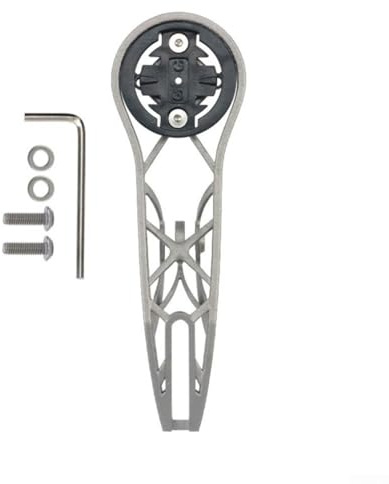 Soporte de computadora para bicicleta Garmin 26g ultraligero TC4 GR5, diseño hueco de aleación, compatible con dispositivos de 6,35 cm, bicicletas de carretera y montaña (tipo ancho)