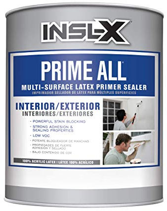 INSL-X AP100009A-04 Prime All Multi-Surface Acrylic Primer, White 32 Fl Oz (Pack of 1)
