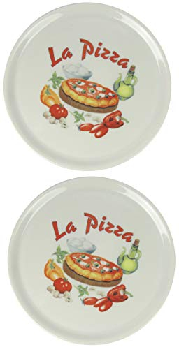 Saturnia Plato para pizza (2 unidades, 31 cm de diámetro)