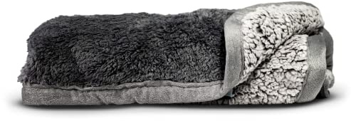 Pet Parents PAWTECT Blanket Waterproof Premium Dog, CAT, and Puppy Blanket, Slate, Small