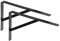 ALPENSTAHL Schwerlastwinkel [ATHENA] 2 Stück Regalwinkel I Tiefe 400 mm I Schwerlastkonsole Schwarz I Wandhalterung Regal Tragkraft 300 kg I Winkel Metall massiv | Metallwinkel 90 grad