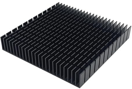 Awxlumv Disipador de calor grande de aluminio de 120 mm, 120 x 120 x 20 mm, enfriador cuadrado para base de refrigeración de enrutador y fuente de alimentación, tarjeta gráfica IC, disipador de calor