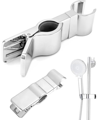 Supporto Soffione doccia, Supporto per Soffione Doccia Regolabile 20-29 mm Supporto Doccia Senza Foratura Antiscivolo, Supporto Doccetta Girevole a 35° di ricambio per Accessori da Bagno