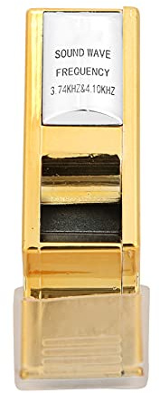 Dpofirs Professional ABS Resin Domarvisselpipa med Avtagbart Metallringspänne för Fotboll, Basket, Volleyboll, Giftfritt Material, Lämplig för inomhus- och Utomhusbruk (Guld Silver)