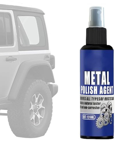 Antirouille pour voiture – Spray nettoyant pour métaux à action rapide 120 ml | Fourniture de détails puissante pour camion automobile RV SUV, neutraliseur de frein, peinture, matériel de roue, nettoy