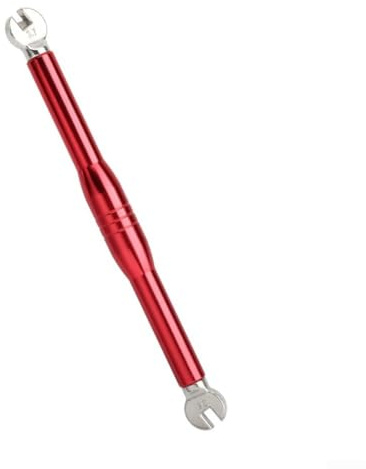 Llave de radios de 0,5 mm para mantenimiento de ruedas de bicicleta, compatible con radios estándar de 14 G y 15 G en la mayoría de bicicletas modernas