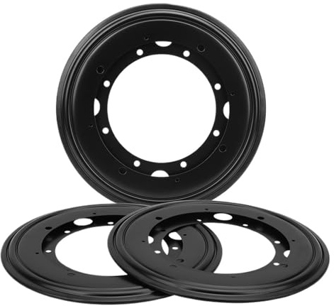 Vridbar platta 3-pack Lazy Susan runda 23 cm roterande tallrikar, roterande bas för bricka, bord och kök
