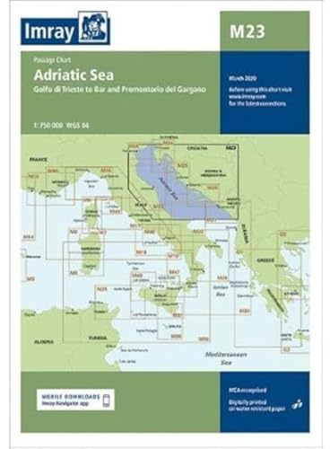 M23 Adriatic Sea Passage Chart: Golfo di Trieste to Bar and Promontorio del Gargano (M Series)