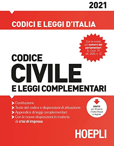 Codice civile e leggi complementari 2021