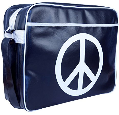 Urban Factory PAL03UF Vintage Collection Toploading Bag for Laptops upto 12 - Peace and Love
