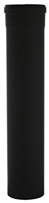 Kamino-Flam Tuyau de Poêle Ø 100 mm, Tube Droit pour Conduit de Fumée en Acier Laqué Senotherm, Conduit de Cheminée Longueur env. 500 mm, Tuyau de Raccordement Testé EN-1856-2, Gris