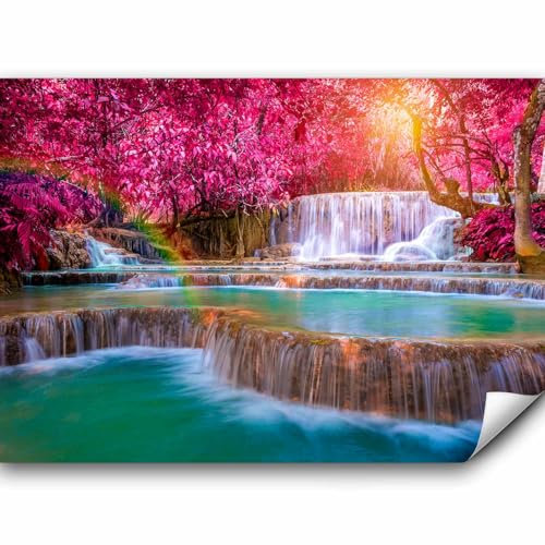 Papier peint murando intissé 350x256 cm Décoration Murale XXL Poster Tableaux Muraux Tapisserie Photo Trompe l'oeil Paysage Cascade Nature c-B-0128-a-a