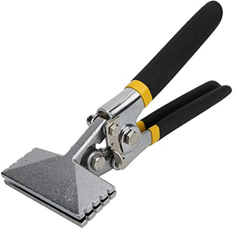 Sheet Bending Pliers,Heavy-Duty Metal Sheet Bending Pliers Manual Sheet Metal Clamp Seamer Non-Slip Handle Seaming Pliers(Straight)