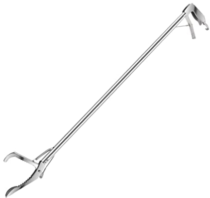 ifundom Schlangenfänger Schlangenzange: 100cm Reptilien Greifzange Robuste Reptilien Grabber Catcher Tool mit Schloss mit Breitem Zickzack-Backen Rutschfester Griff