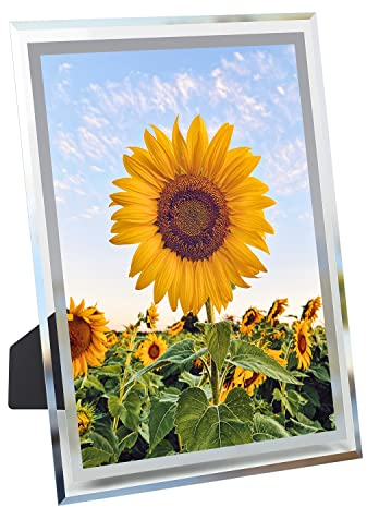 A4 Picture Frames Glass Personalised Photo Frame Certificate Document Family Pictures Wall & Tabletop Display, Classic Photo Holder for Home Decor Silver A