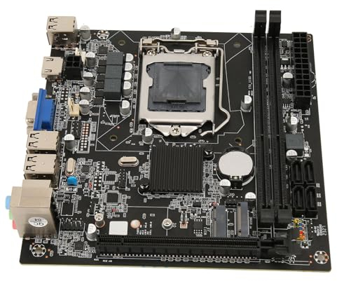 ITX Computer Motherboard DDR3 Gaming Motherboard with Full Speed M.2 NVME SSD Slot, 4 X SATA 2.0, M.2 WiFi, PCIE 2.0 X16, VGA HDML, Dual Channel Voice Card