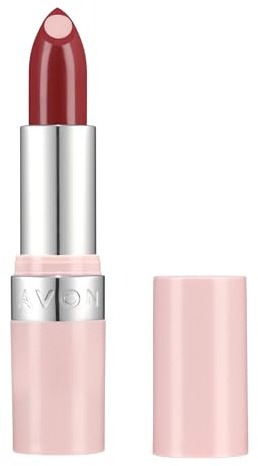 Avon Barra de labios Hydramatic Shine 3,6 g, color hidratante intenso, SPF 20, labios más carnosos y de aspecto más suave, libre de crueldad animal, Hydra Shine Scarlet