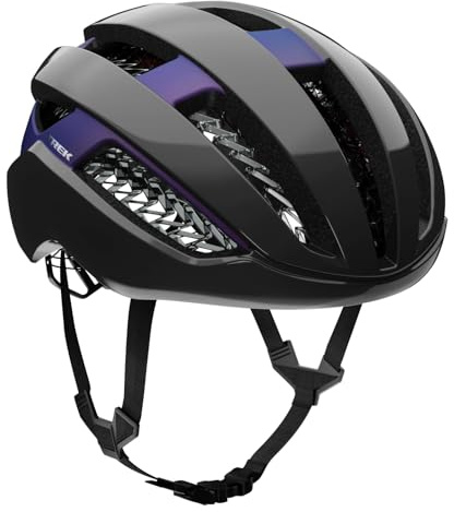 Bontrager Circuit WaveCel Rennrad Fahrrad Helm schwarz/lila 2026: Größe: M (54-60cm)