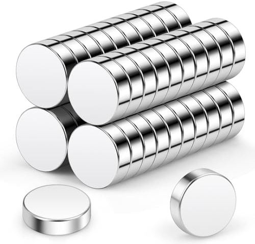 Magneti al Neodimio Wukong 10x3mm | Confezione da 40, Mini Magneti Estremamente Potenti Rotondi Piccoli Magneti Per Lavagna Magnetica per Lavagna Magnetica, Frigorifero, Artigianato, Ufficio, Cucina