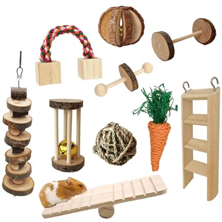 KieTeiiK Vogel Kauen Spielzeug Wippe Kauen Cluster Für Hamster Kleine Haustier Schaukel Zähneknirschen Spielzeug Für Käfig Vogel Hamster Spielzeug