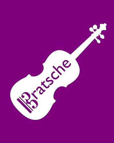 Bratsche: - A Notebook for Viola Players (Purple) - Wide Rule Blank Lined Pages (Alto Clef Gifts, Band 3)