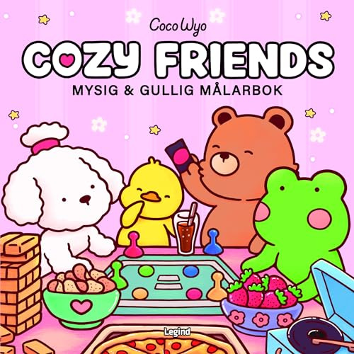 Cozy Friends : Mysig och gullig Cozy Coloring målarbok från Coco Wyo
