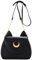 Jzhen Damen Umhängetasche Handtasche Schwarz, Leder Schultertasche Damen Tasche Mit Katzenohren für Büro Schule Einkauf Party