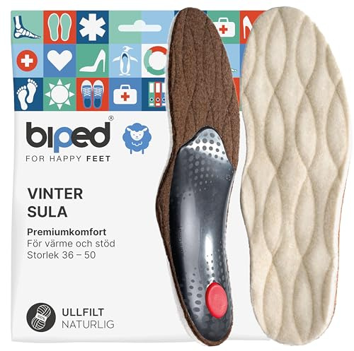 biped plantari invernali con vera lana d'agnello – solette ortopediche con supporto dell'arco plantare, sostegno metatarsale e cuscinetto per tallone – benessere per piedi sensibili z1715(38)